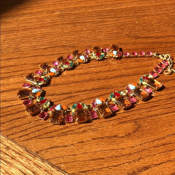 NWOT J Crew Multi colored stone necklace - Picture 3 of 5